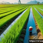 Home 20 탄소 격리 식재의 효과적인 자원 관리 기술 - A modern Vietnamese agricultural farm featuring an advanced smart irrigation system with automated s...